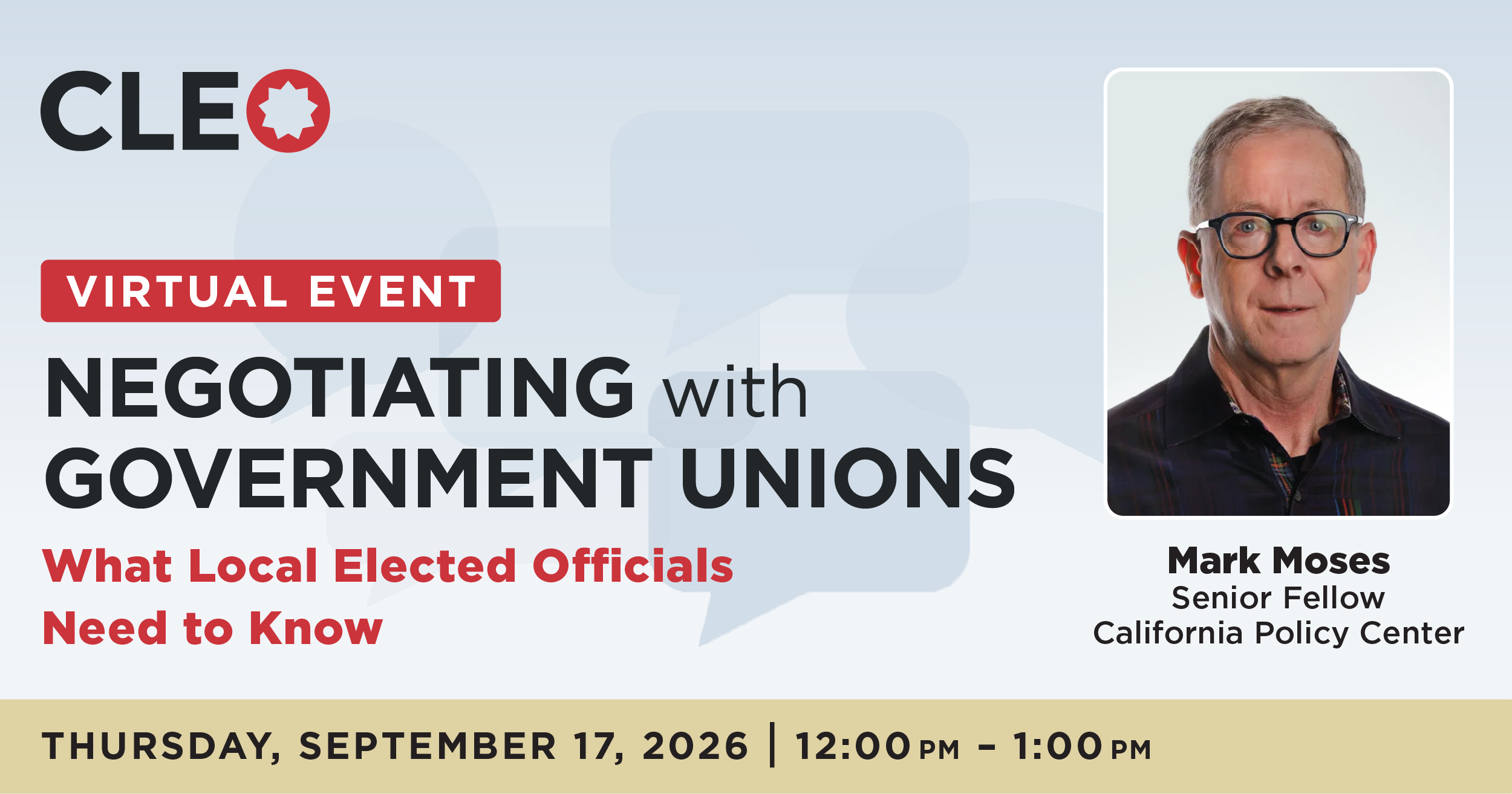 Negotiating with Government Unions: What Local Elected Officials Need to Know